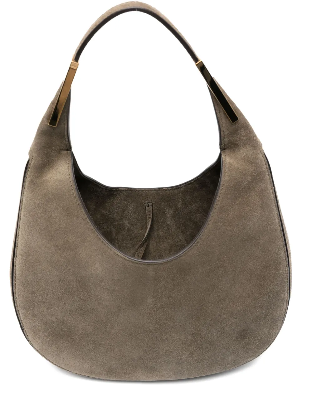 Savette Small Florence Suede Top-handle Shoulder Bag In Green