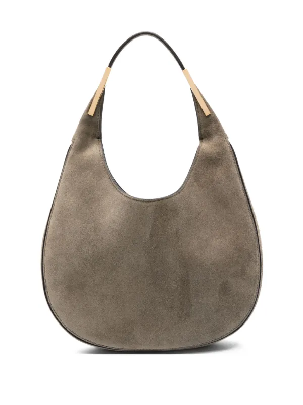 Savette Small Florence Suede Top-handle Shoulder Bag in Grey