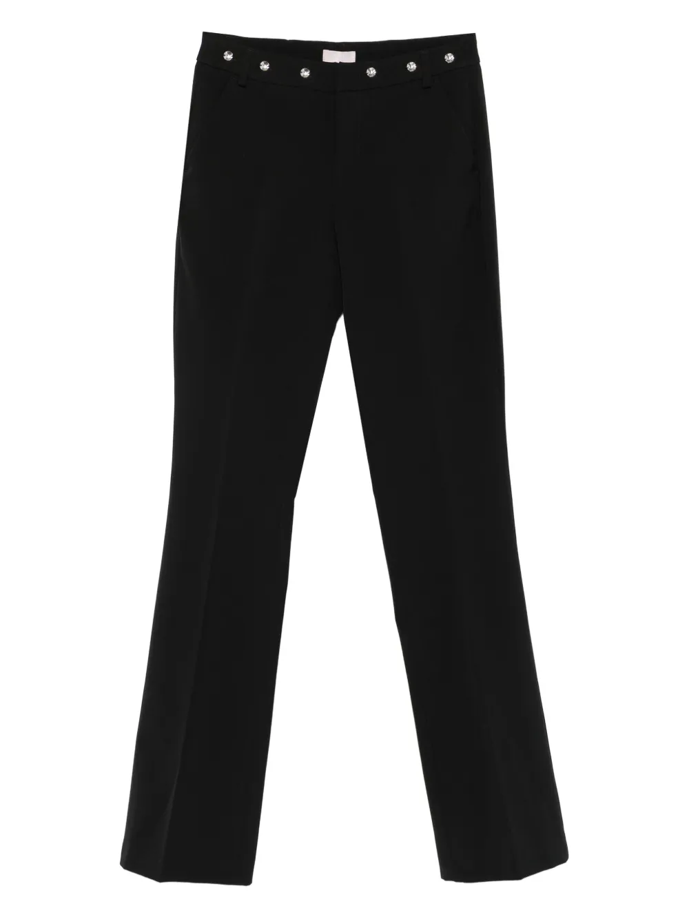 LIU JO embellished-waistband trousers Zwart