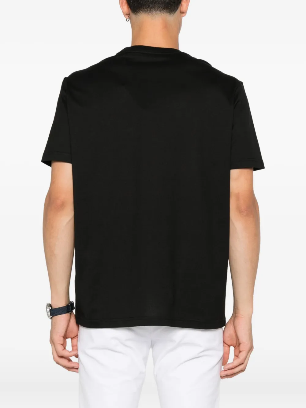 Paul & Shark Katoenen T-shirt met haaidetail Zwart