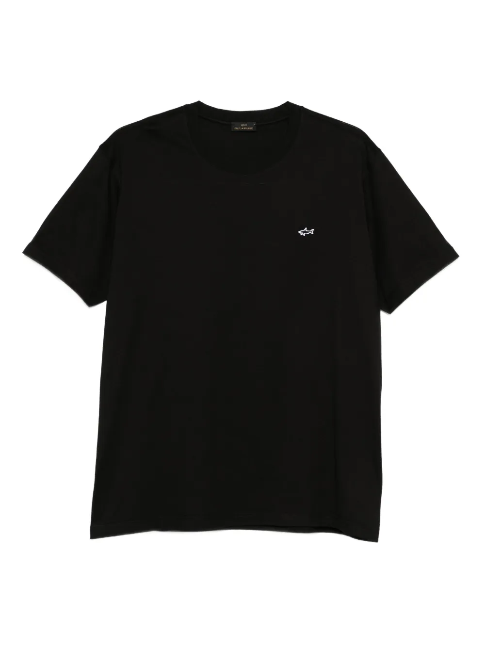 Paul & Shark Katoenen T-shirt met haaidetail Zwart