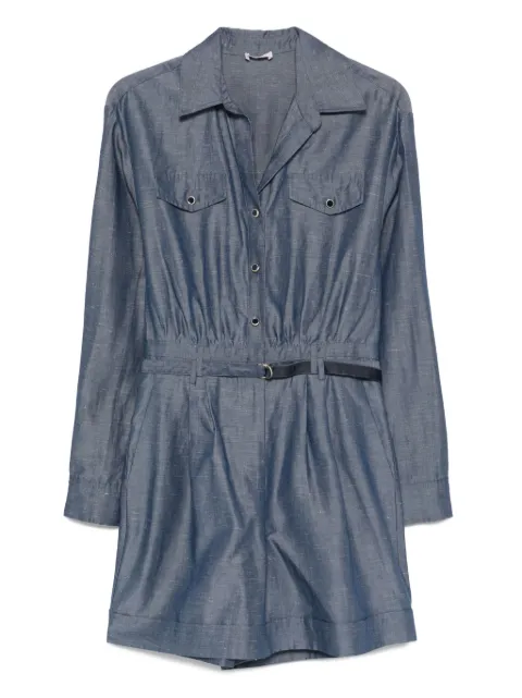 LIU JO press stud-fastening belted jumpsuit