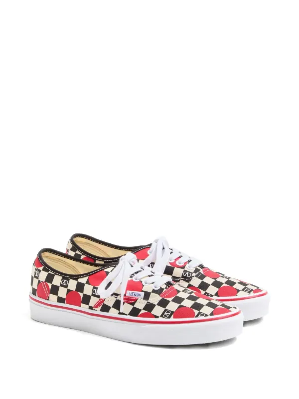 Valentino Garavani Tenis Bajos VLogo Con Estampado De Lunares y Cuadros De  Ajedrez En Colaboración Con Vans Neutro FARFETCH AR