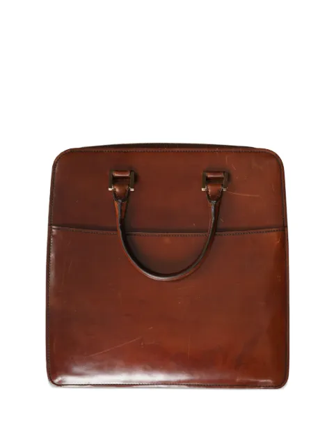 Lardini leather laptop bag