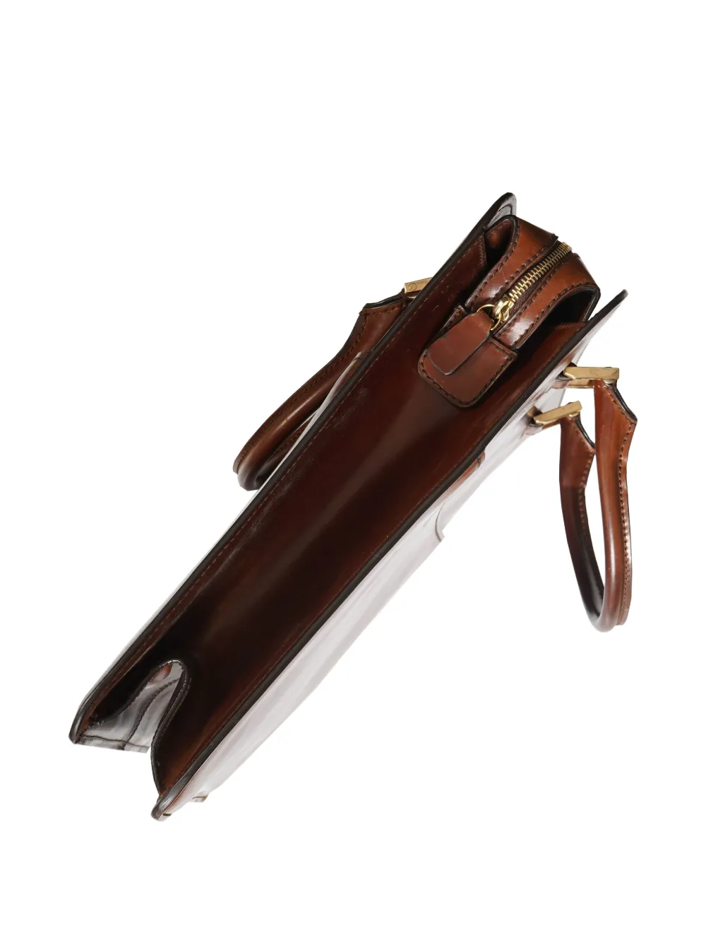 Lardini Leren laptoptas Bruin