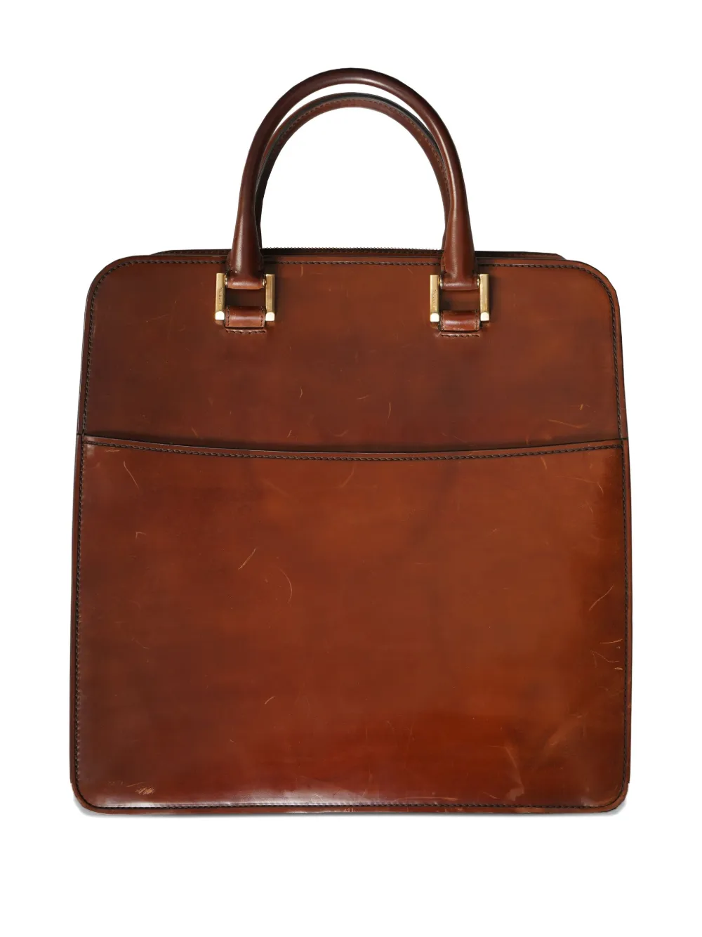 Lardini Leren laptoptas Bruin