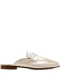 Sophique Milano metallic leather mules - Gold