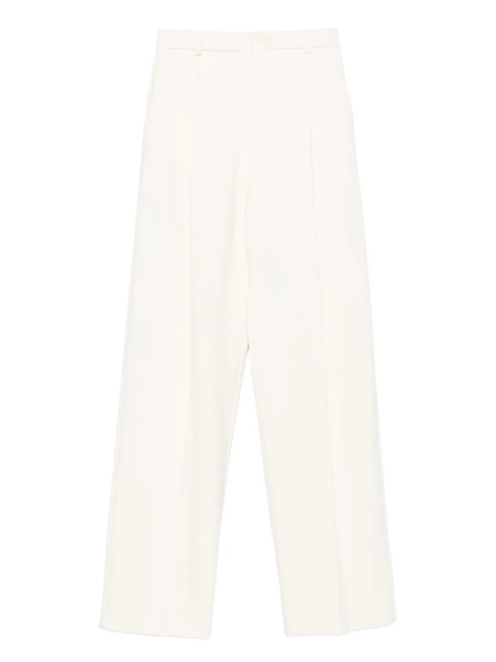 belt-loops pleated trousers