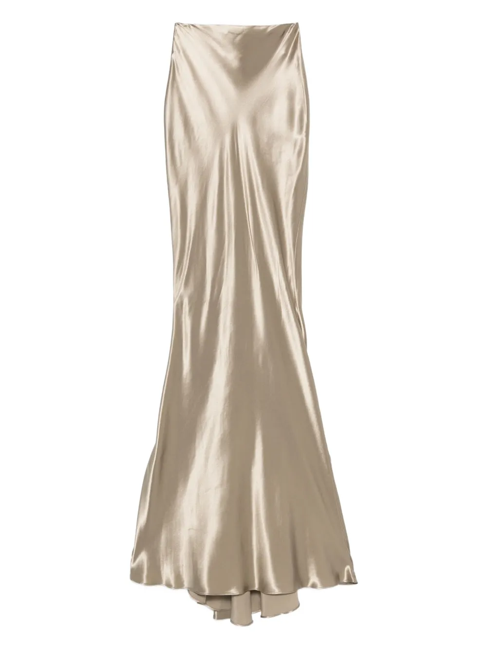 THE ANDAMANE Nemesia satin bias-cut maxi skirt | Gold | Image 1