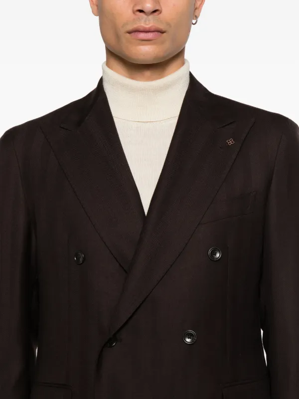 TAGLIATORE ブラウン ダブルブレストスーツ Tagliatore ダブルスーツ | ブラウン | FARFETCH JP