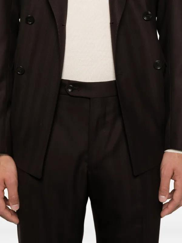 TAGLIATORE ブラウン ダブルブレストスーツ Tagliatore ダブルスーツ | ブラウン | FARFETCH JP