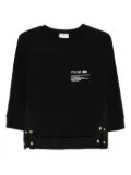 Elisabetta Franchi button-detail T-shirt - Black