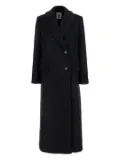 Semicouture double-breasted wool coat - Black