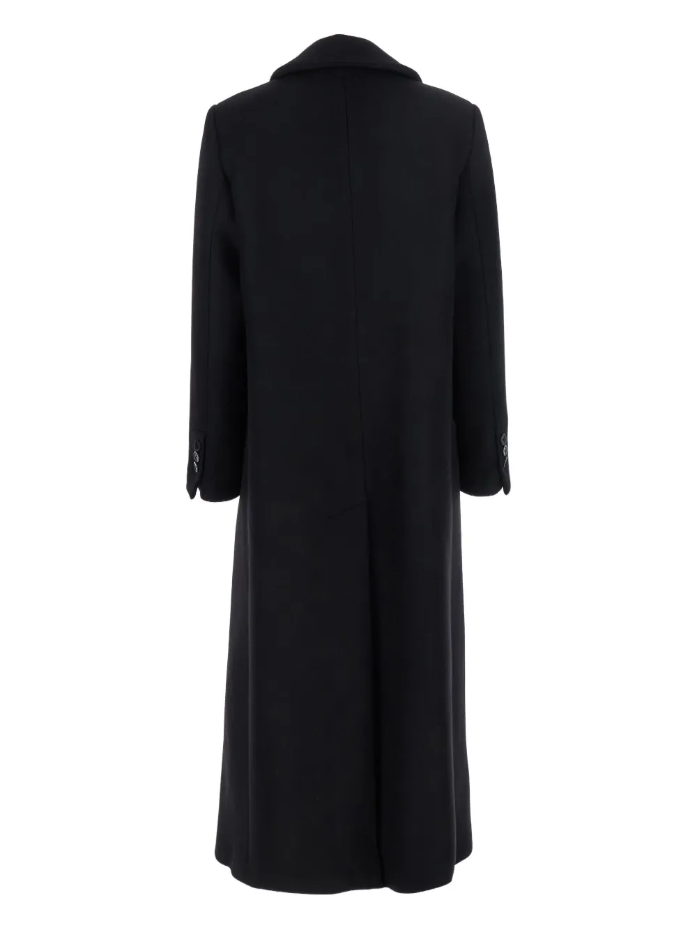 Semicouture double-breasted wool coat Zwart
