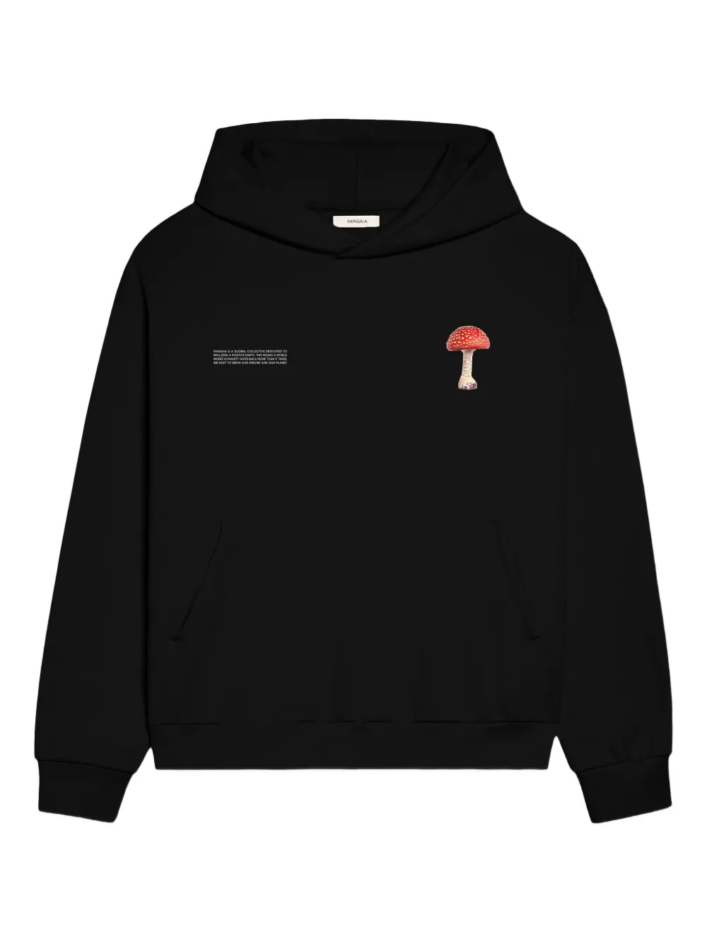 Pangaia Kids 365 mushroom-print hoodie | Black | Image 1