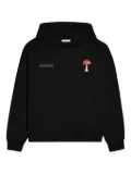 Pangaia Kids 365 mushroom-print hoodie - Black