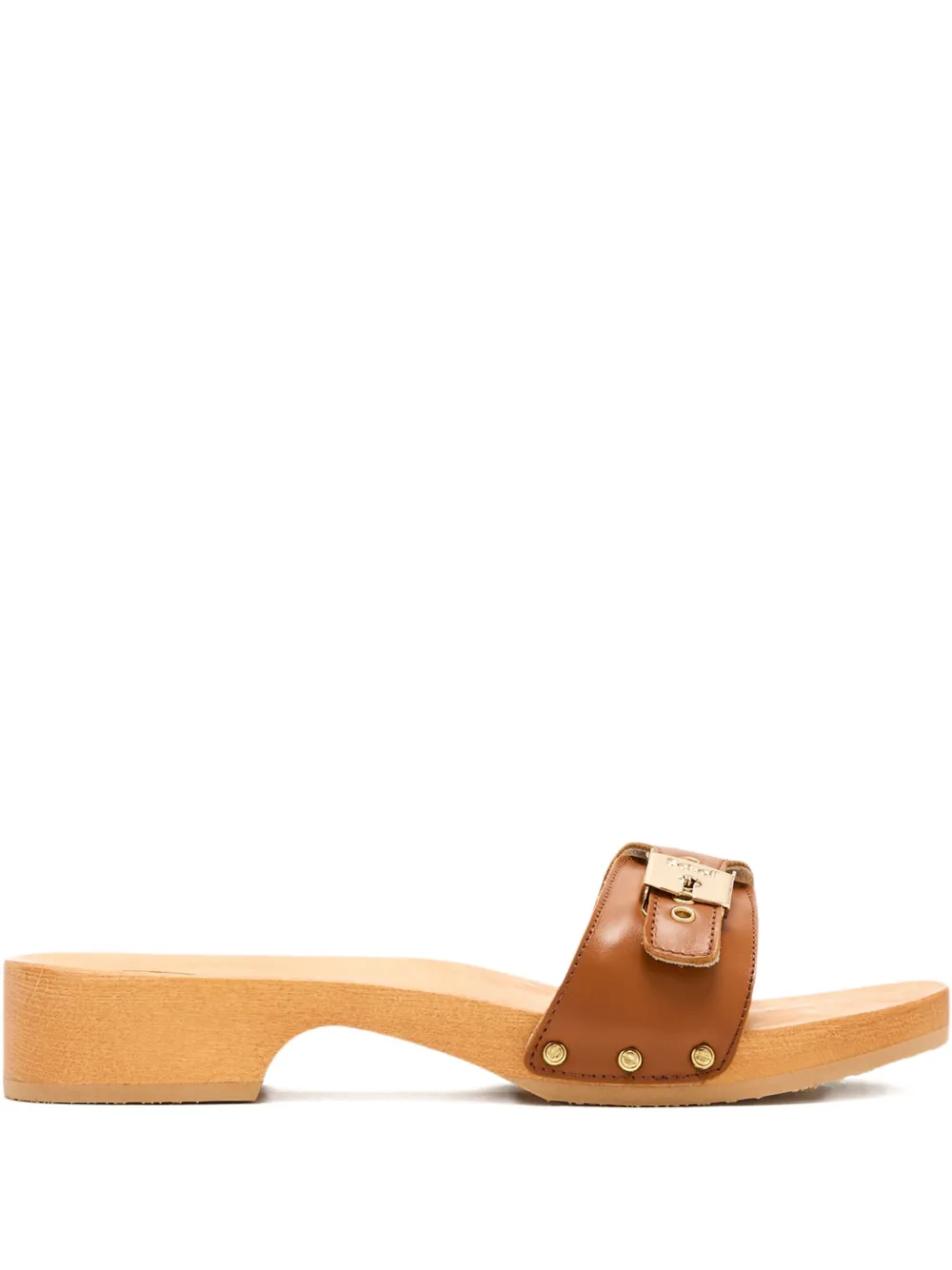 buckle-fastening leather sandals