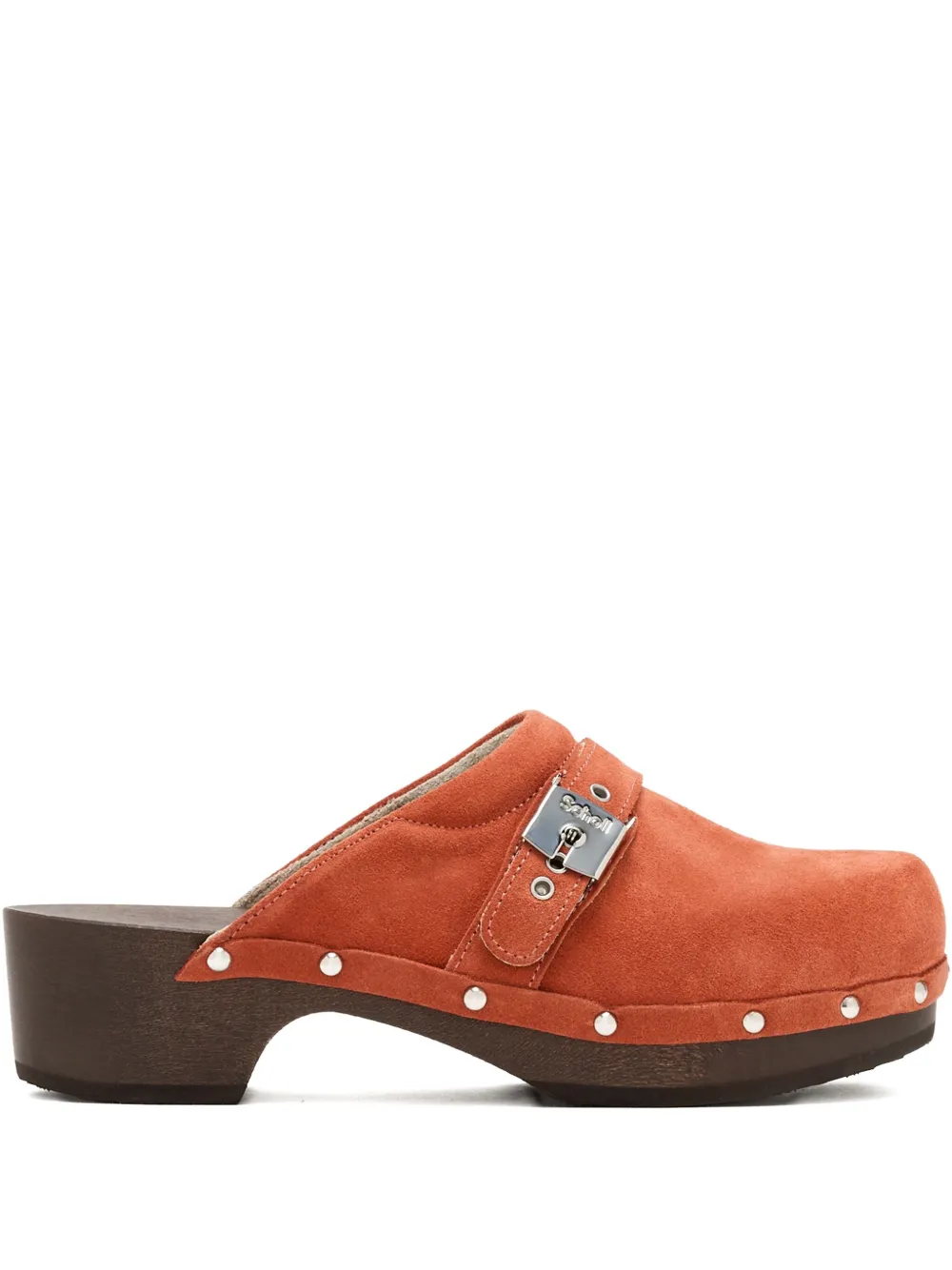 50mm buckle-fastening studded mules