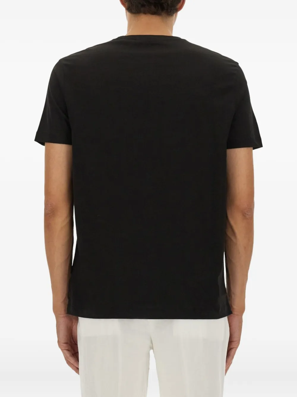 BOSS Katoenen T-shirt Zwart