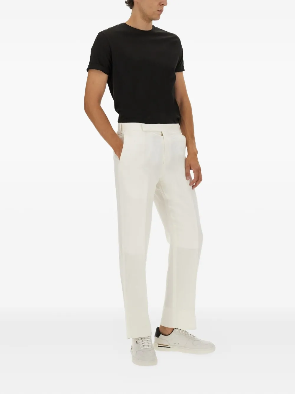 BOSS cotton T-shirt - Zwart