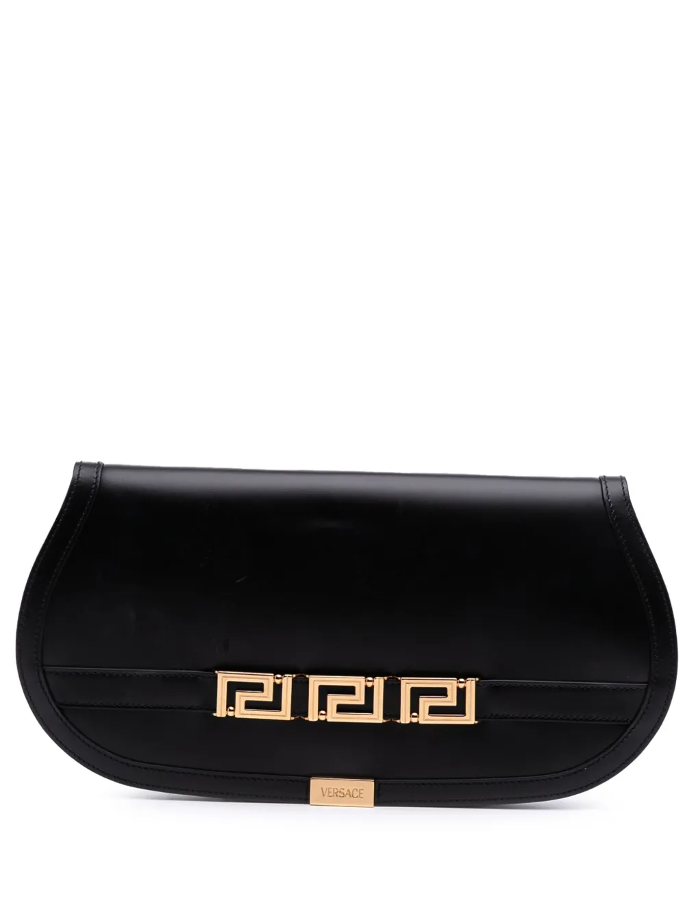 Versace Pre-Owned 2000-2025 Leather Greca Goddess clutch bag | Black | Image 1