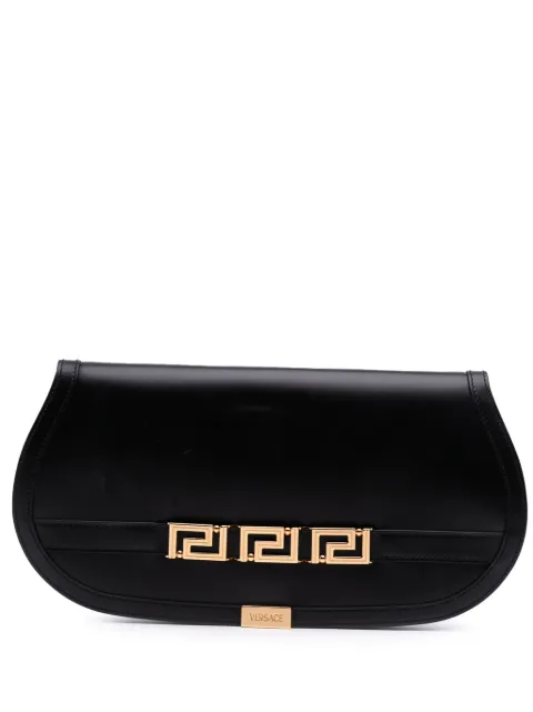 Versace Pre-Owned 2000-2025 Leather Greca Goddess clutch bag