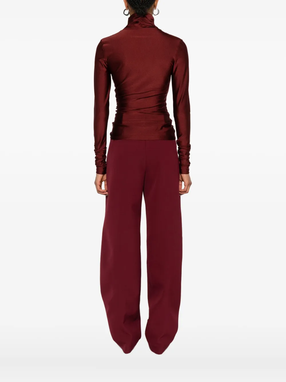 THE ANDAMANE Blouse met col Rood