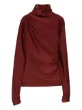 THE ANDAMANE turtleneck blouse - Red