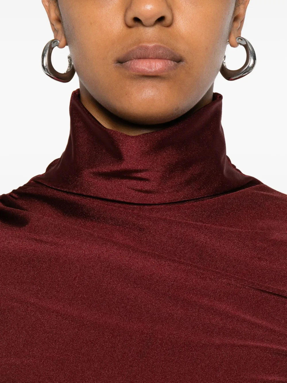 THE ANDAMANE Blouse met col Rood
