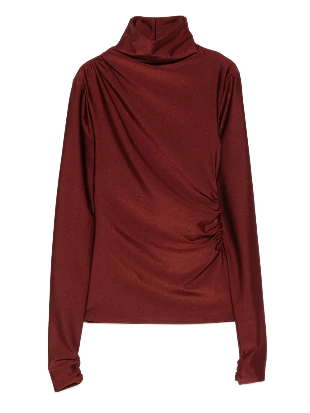 THE ANDAMANE turtleneck blouse | Red | Image 1