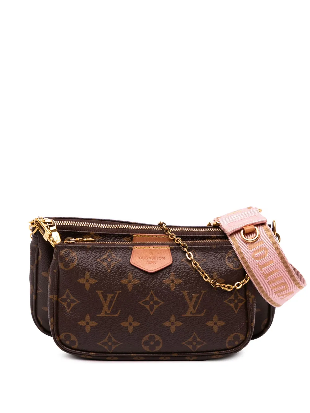 Louis Vuitton Pre-Owned 2020 モノグラム マルチ ポシェット アクセソワール サッチェルバッグ - ブラウン Louis Vuitton Pre-Owned 2020 モノグラム マルチ ポシェット アクセソワール サッチェルバッグ - ブラウン