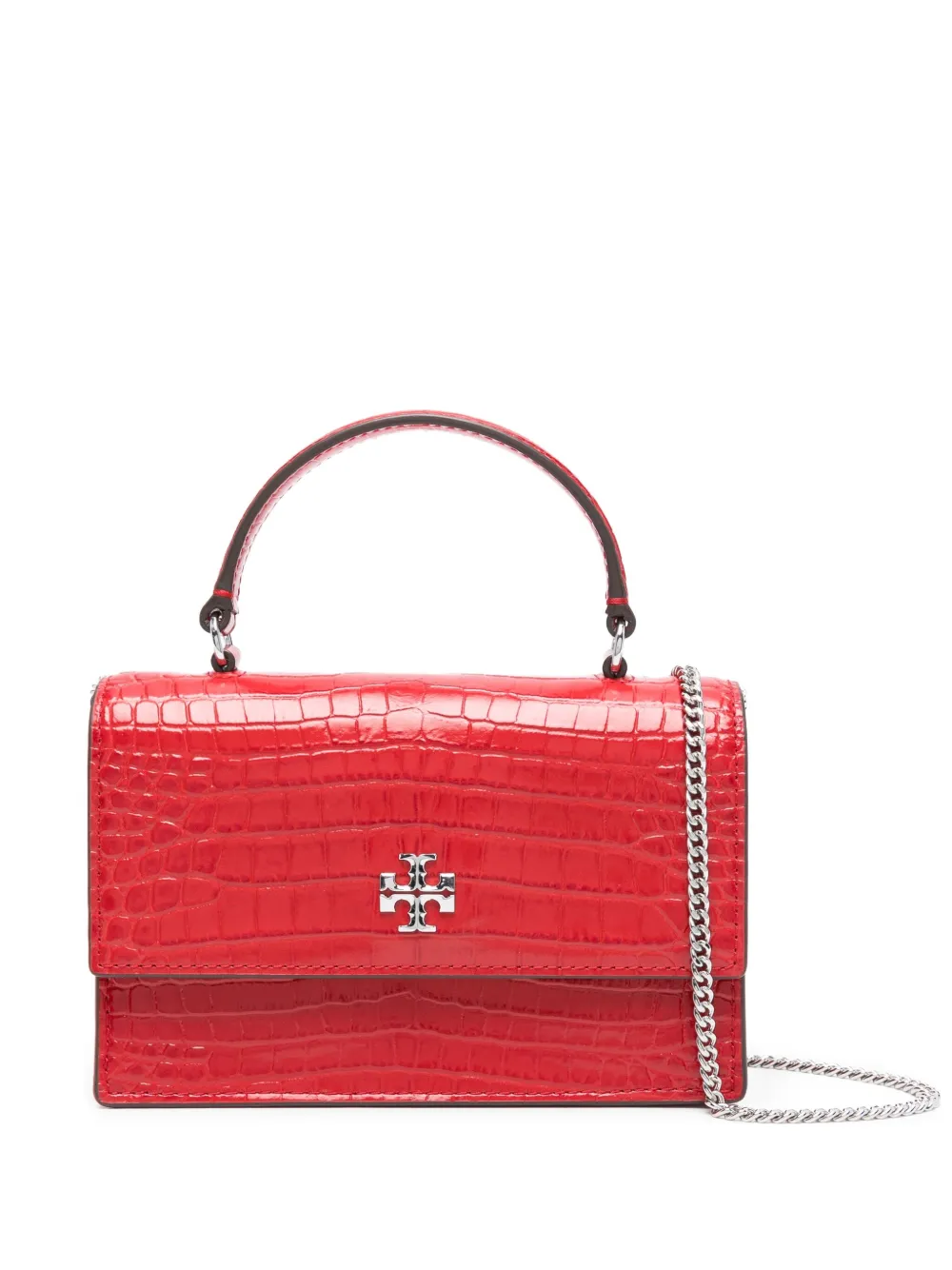 Tory Burch Kira kleine handtas met reliëf Rood