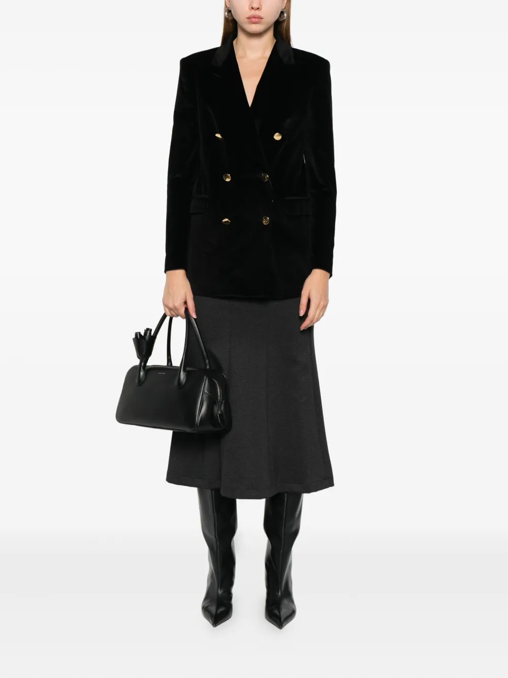 Tagliatore double-breasted velvet blazer | Fitted Jackets | Image 2