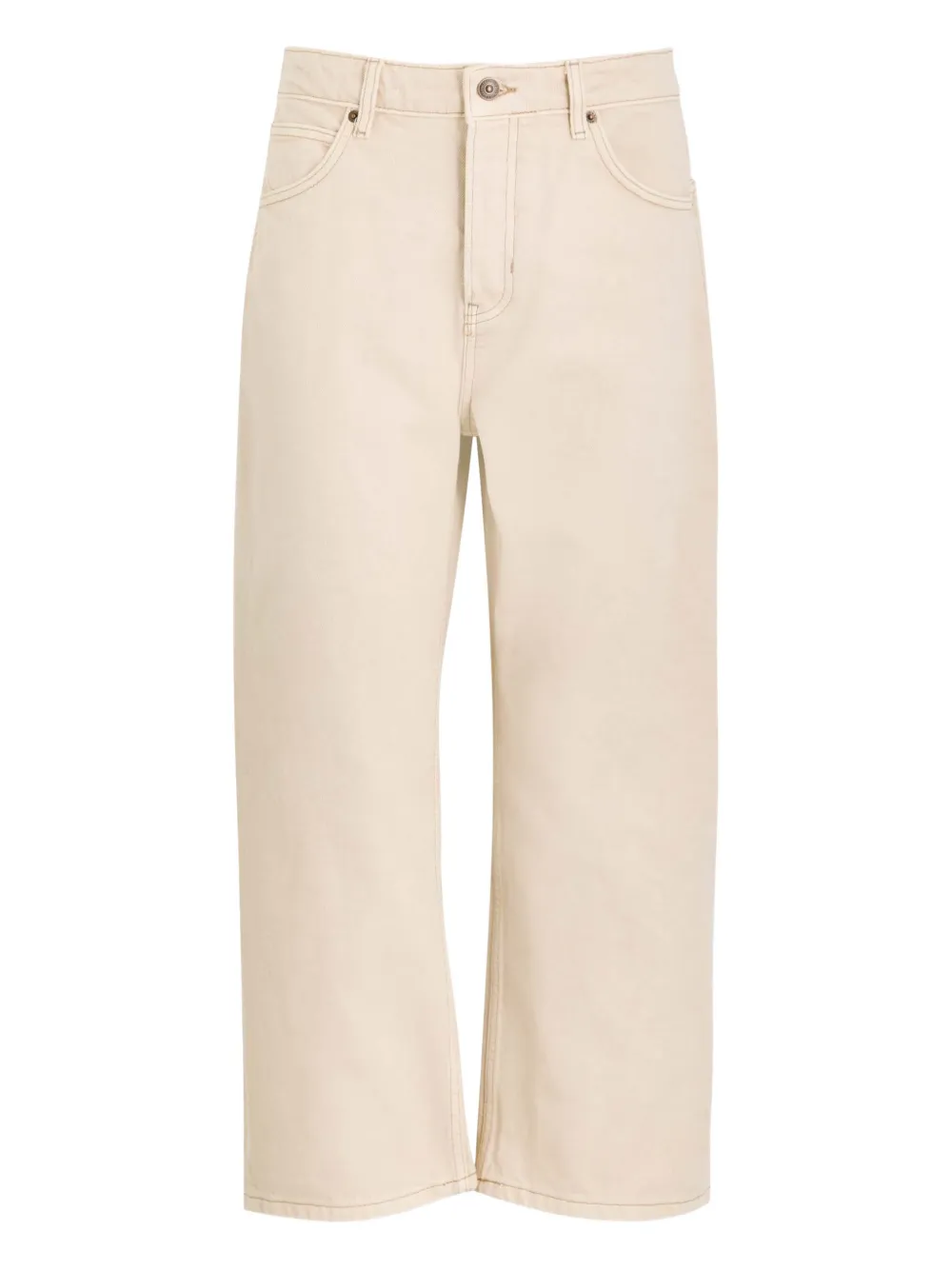 Free People button-fastening jeans - Toni neutri