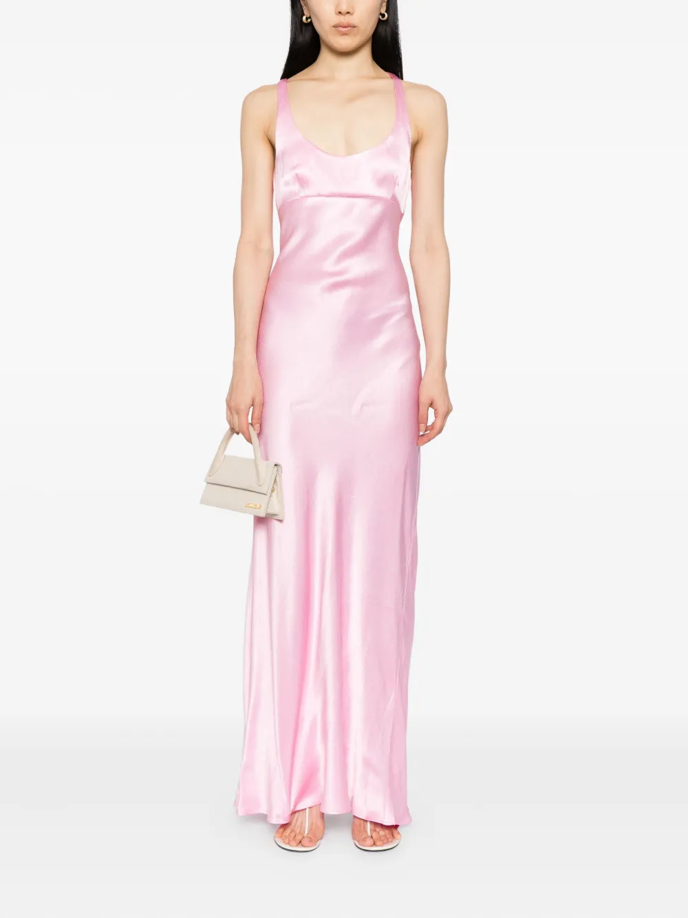 BEC + BRIDGE Maxina jurk met gekruiste bandjes - Roze