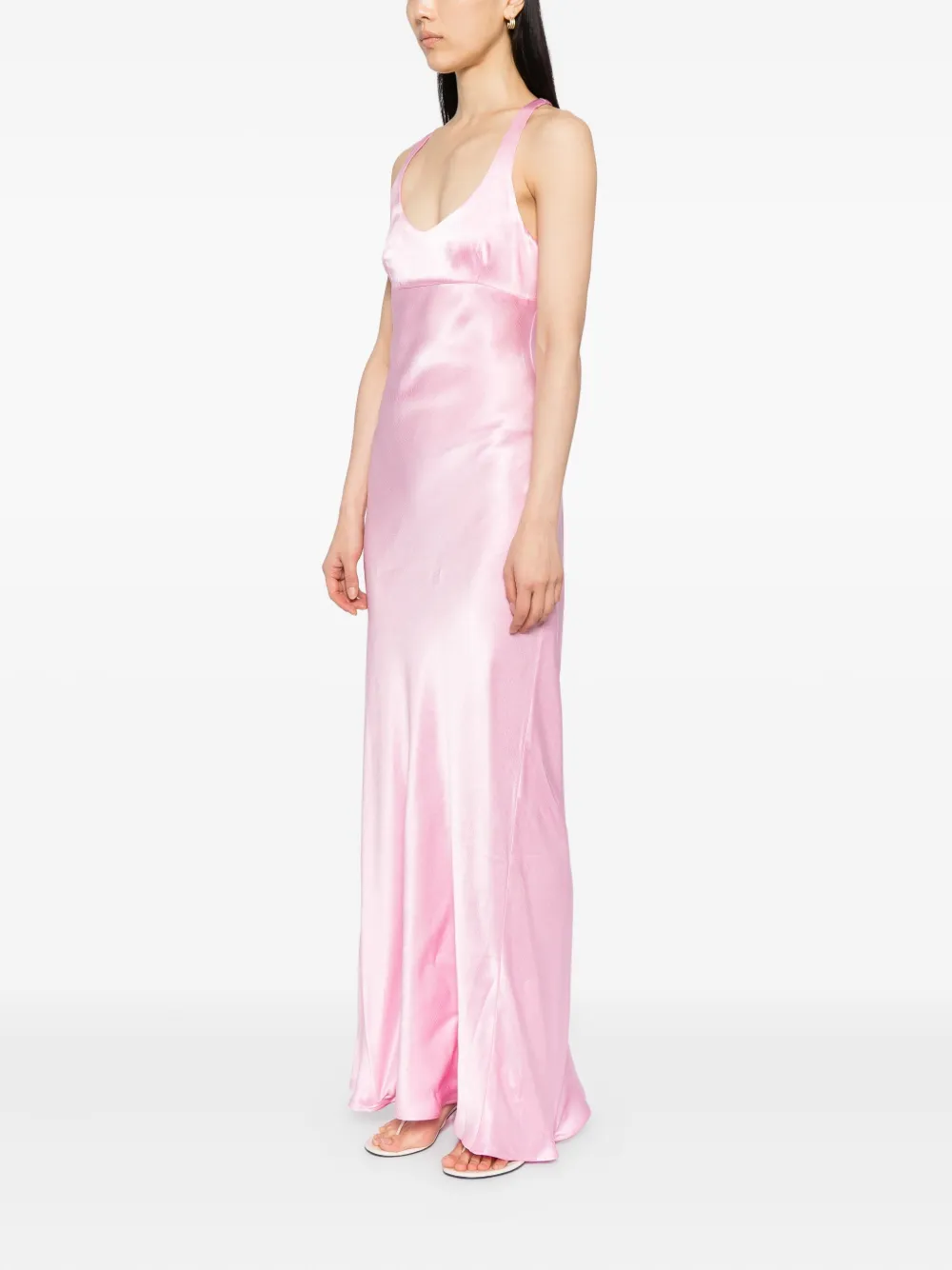 BEC + BRIDGE Maxina jurk met gekruiste bandjes Roze