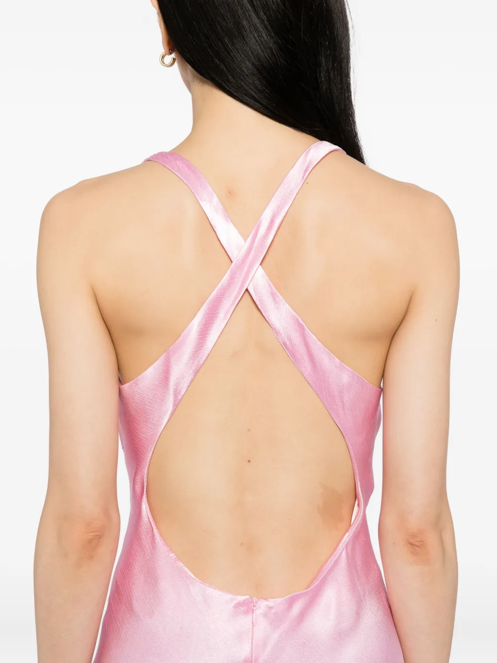 BEC + BRIDGE Maxina jurk met gekruiste bandjes Roze