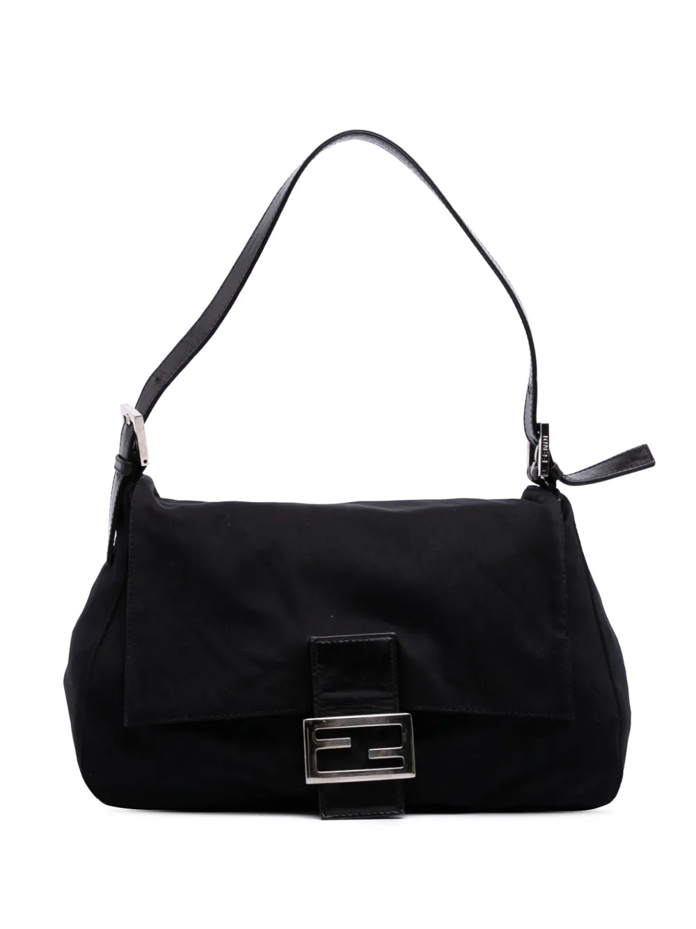 Fendi Pre-Owned 2000-2010 コットン マンマ フォーエバー ショルダーバッグ - ブラック Fendi Pre-Owned 2000-2010 コットン マンマ フォーエバー ショルダーバッグ - ブラック