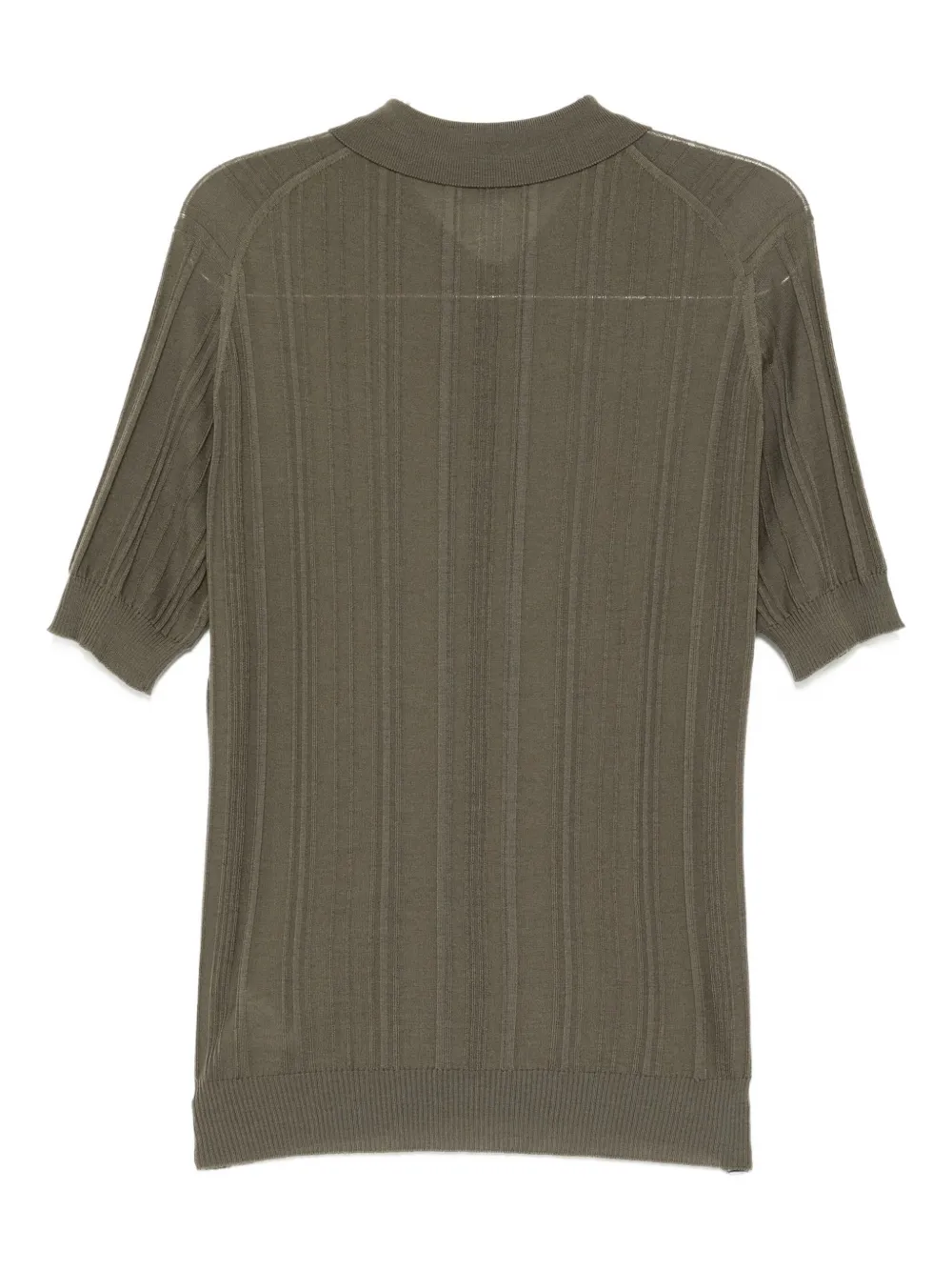 John Smedley T-shirt met ronde hals - Groen