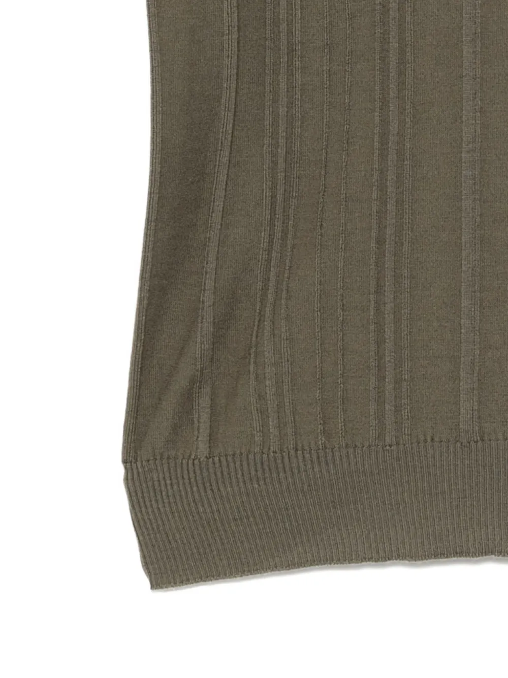 John Smedley T-shirt met ronde hals Groen