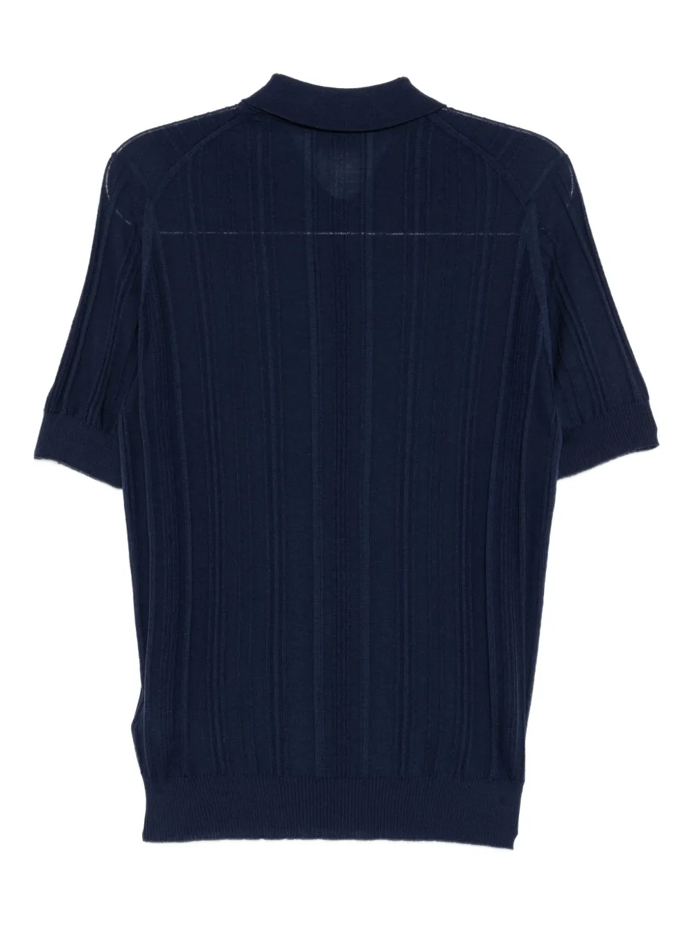 John Smedley Jaxen merino wool polo shirt - Blauw
