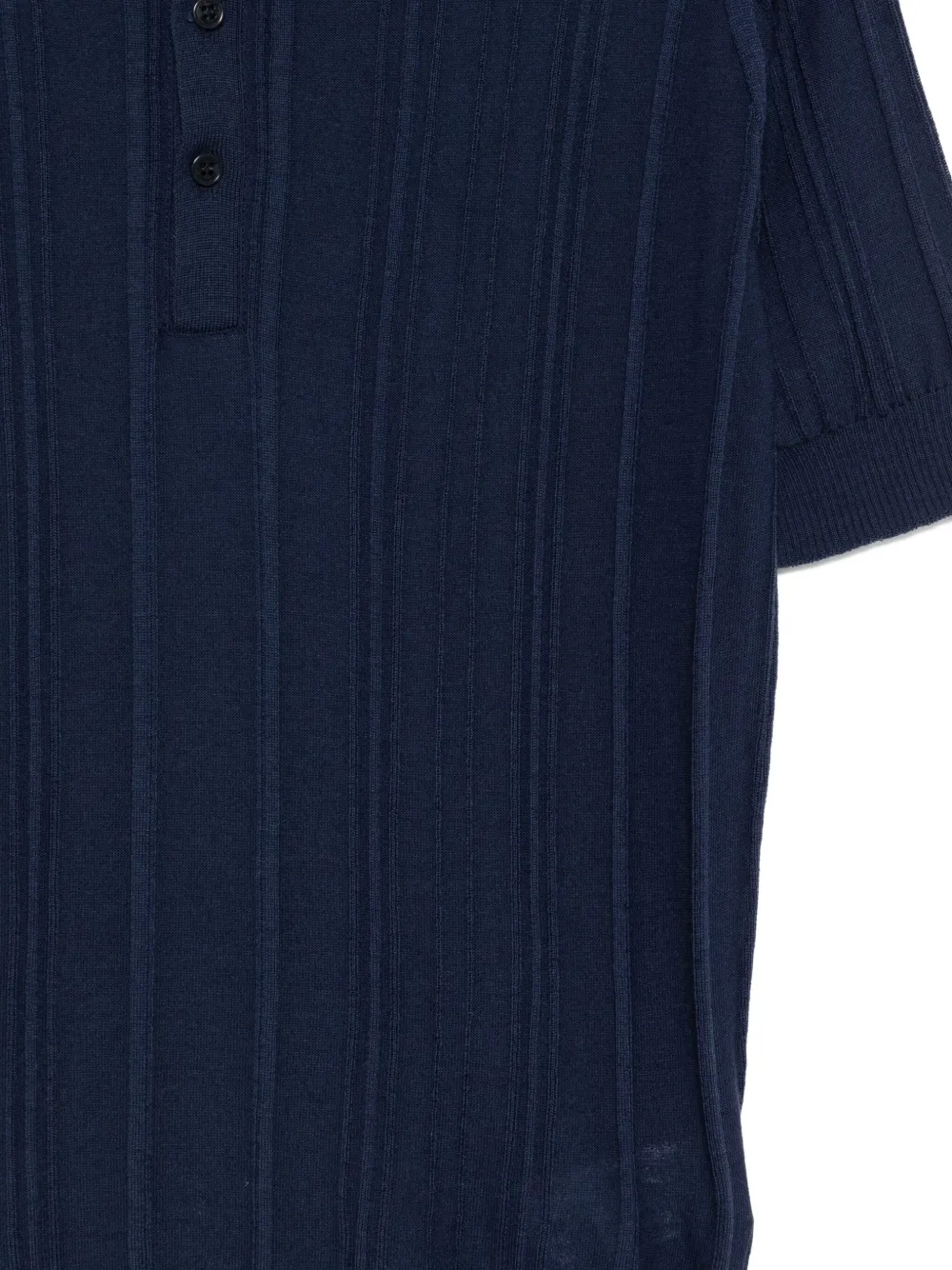 John Smedley Jaxen Merino Wool Polo Shirt In Blue