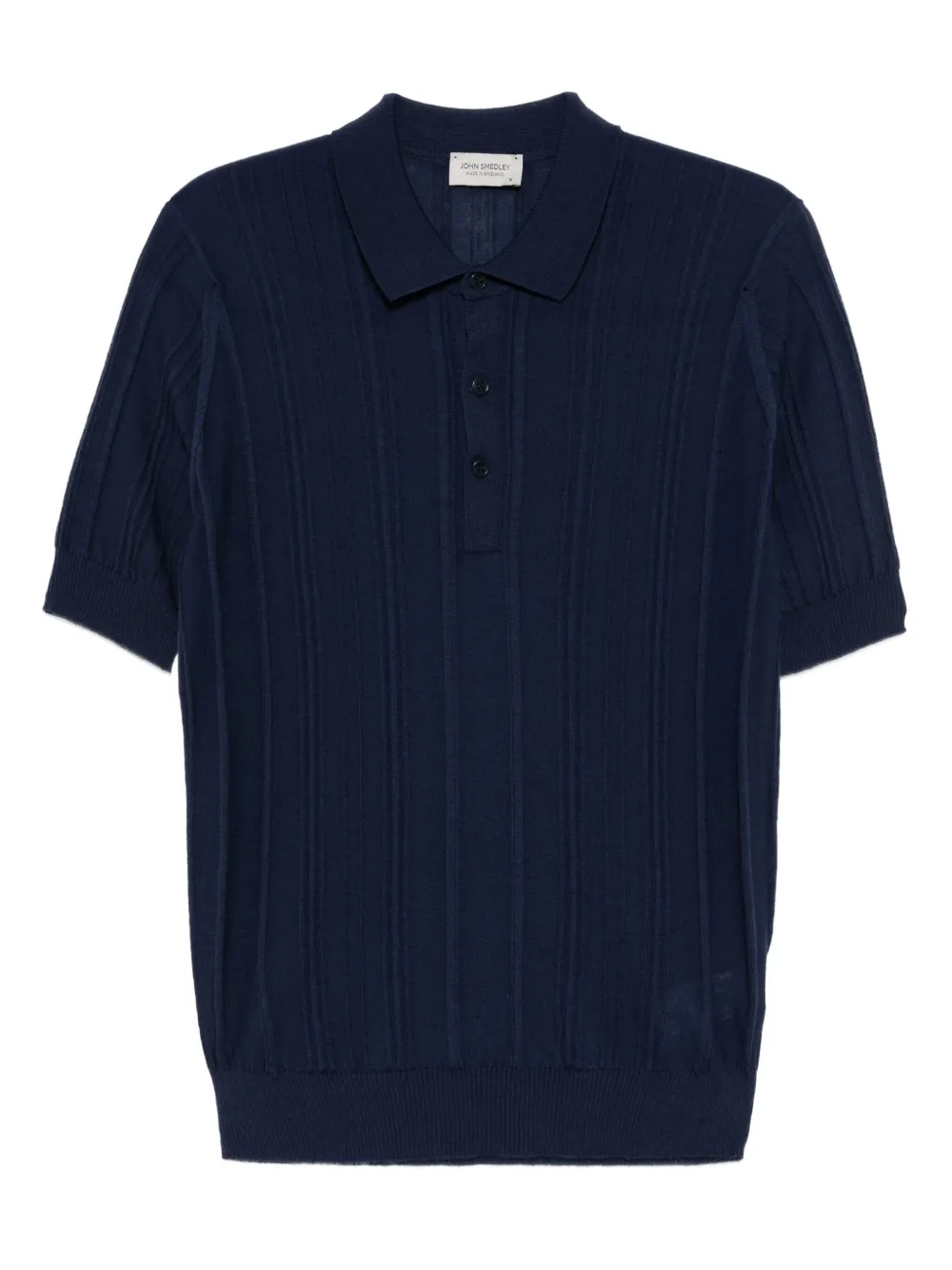 John Smedley Jaxen merino wool polo shirt | Blue | Image 1