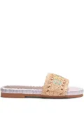 DE SIENA SHOES 25mm embroidered sandals - Neutrals