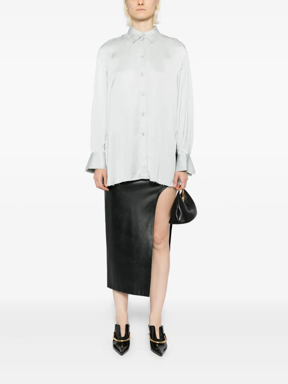 Day Birger Et Mikkelsen Blouse met open rug - Blauw