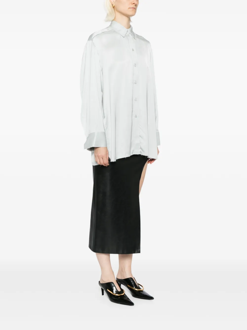 Day Birger Et Mikkelsen Blouse met open rug Blauw