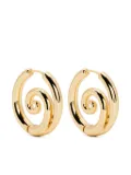 Kenneth Jay Lane Swirl hoop earrings - Gold