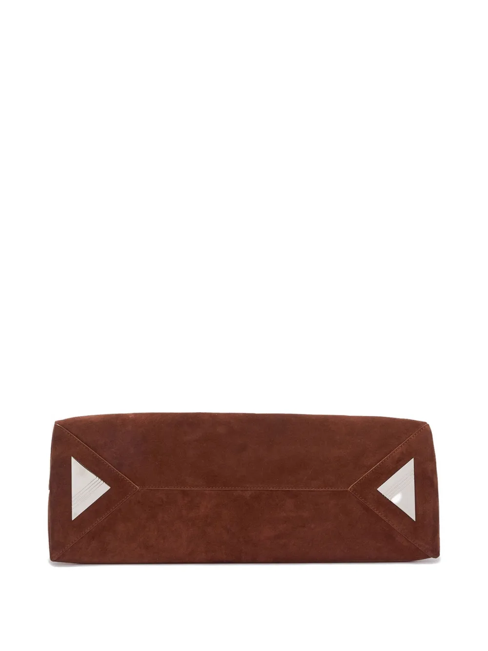 Attico Suede Zip-top Tote Bag In Brown