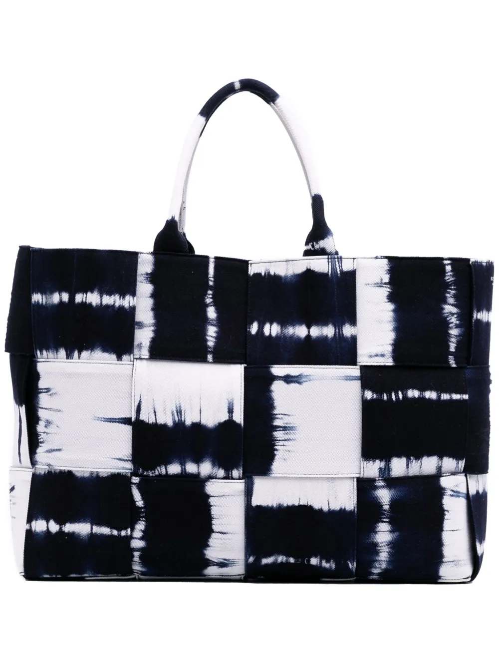 Bottega Veneta Pre-Owned 2012-2025 アルコ デニムハンドバッグ L - ブルー Bottega Veneta Pre-Owned 2012-2025 アルコ デニムハンドバッグ L - ブルー