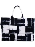 Bottega Veneta Pre-Owned 2012-2025 Large Denim Intrecciato Tie Dye Arco tote bag - Blue